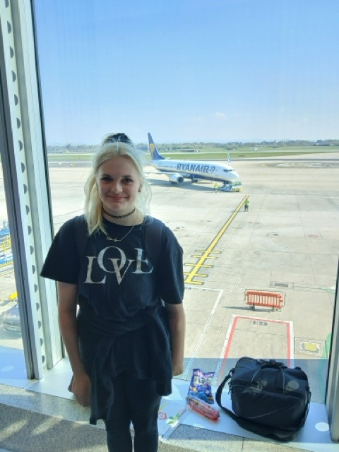 Mollie Ann at Manchester Airport