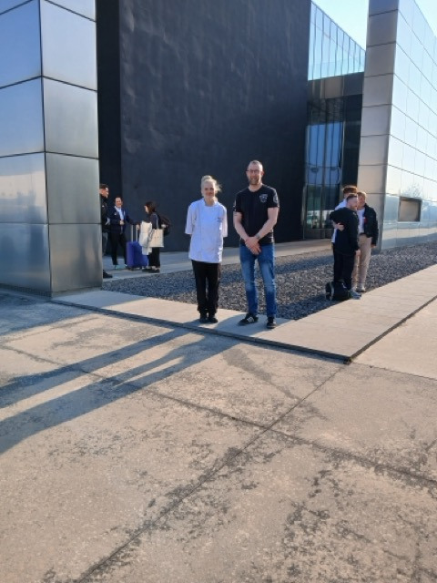 Mollie and Cavan at Uox Headquarters