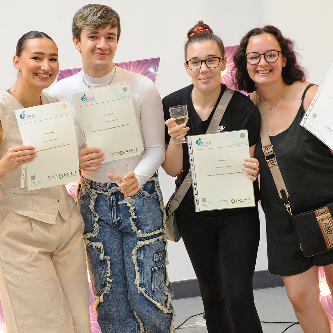 A few access to HE students joined in with the celebrations
