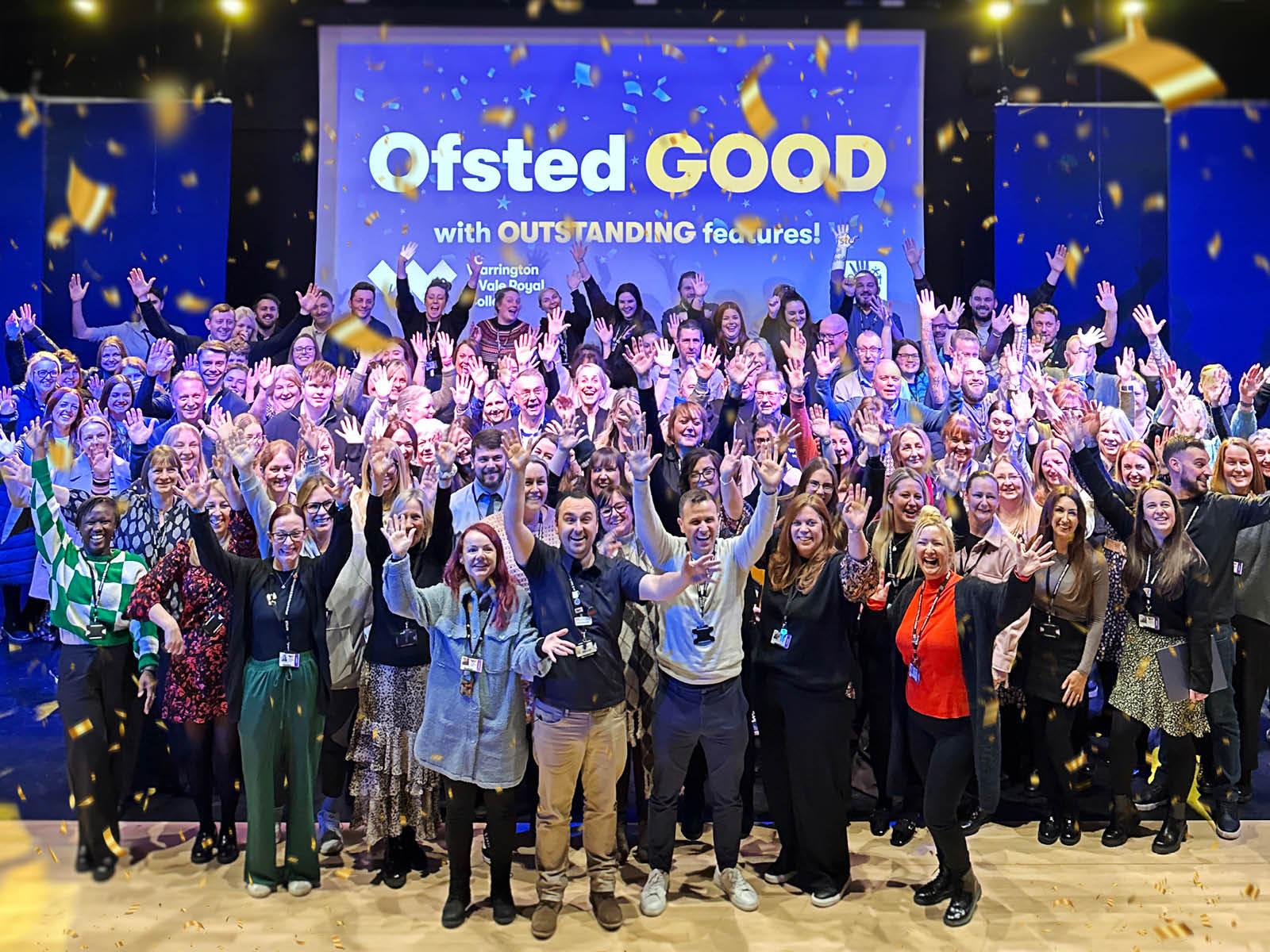 All staff ofsted good big grid tile