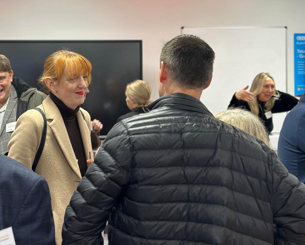 CCEA launch MP charlotte nichols speaking to steve fitzsimmons