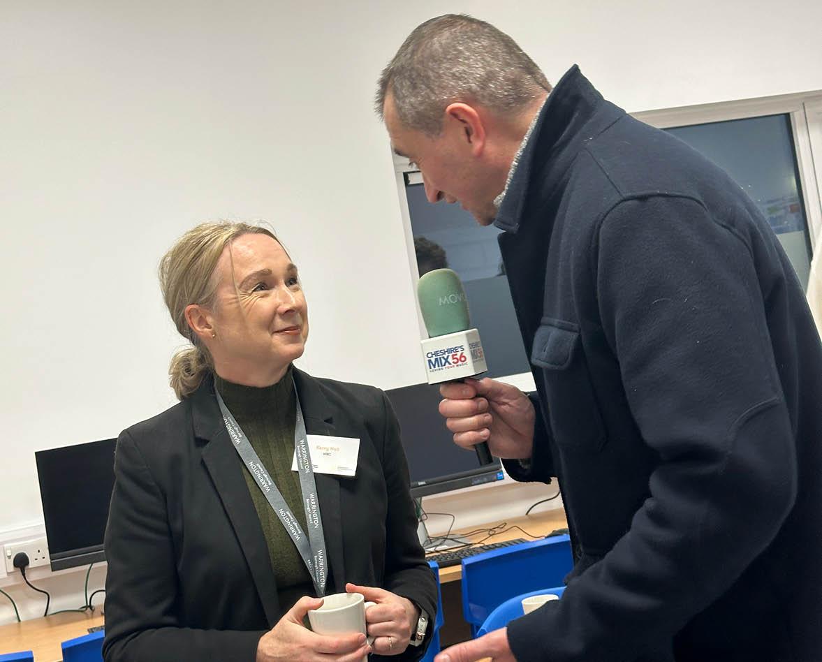CCEA launch cheshire mix 56 talking to kerry hall