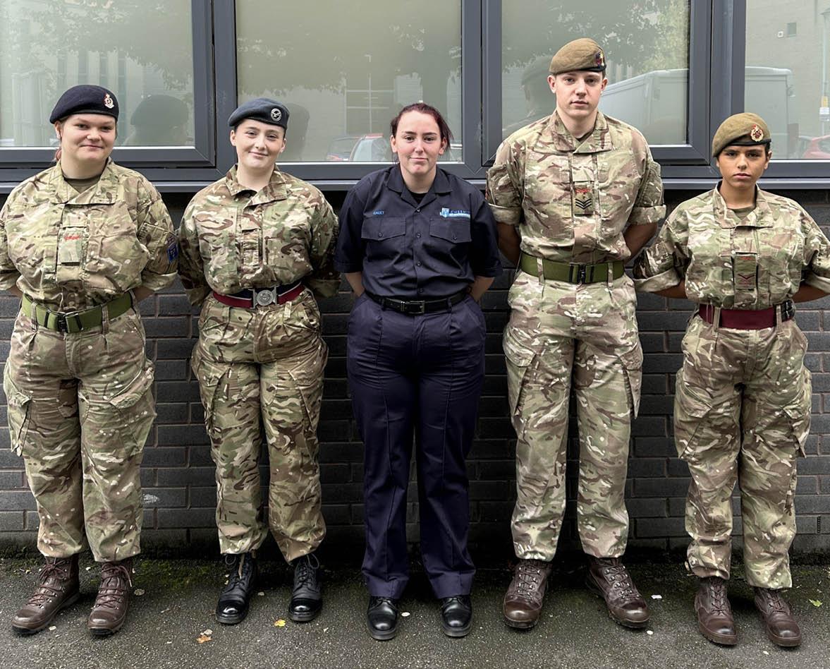 Cadets in uniform