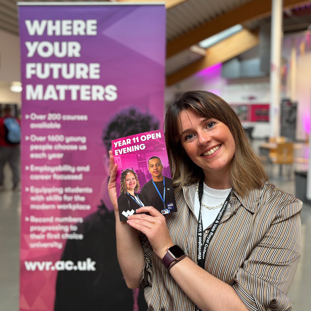 Cerys at Open Evening