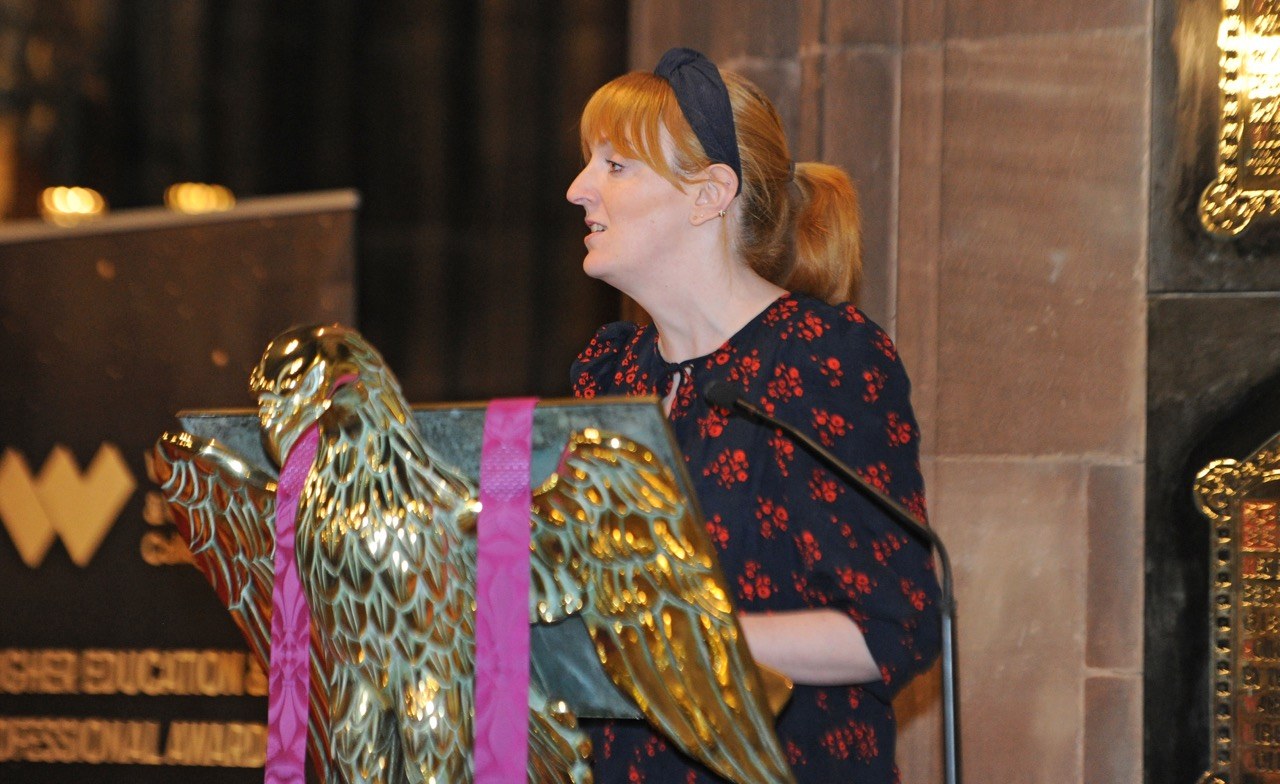 Charlotte Nichols MP for Warrington North delivering speech