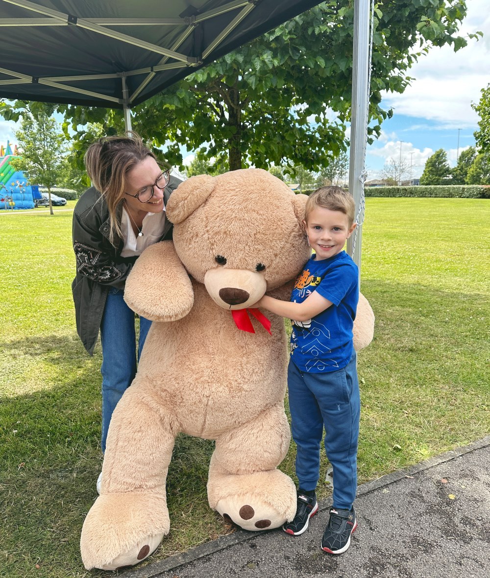 Child with teddy bear