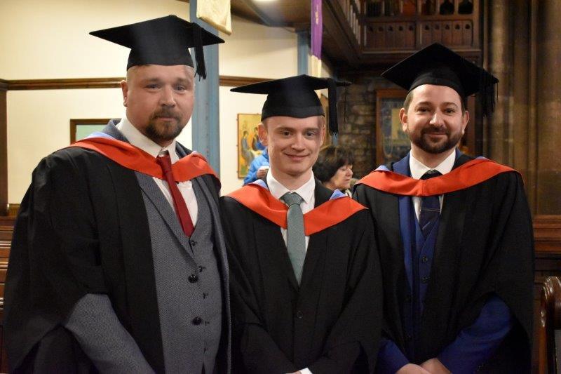 Computing students posing for a photo