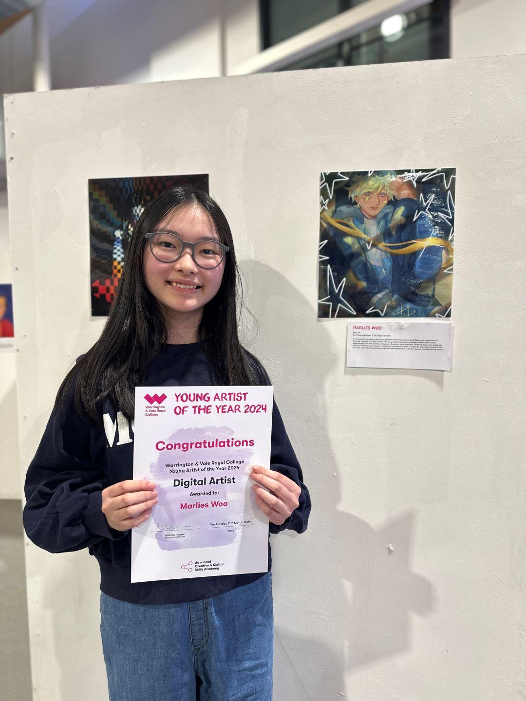 Digital Artist of the Year Marlies Woo and her artwork