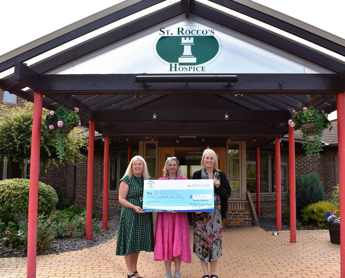 Donation to St Roccos CFD