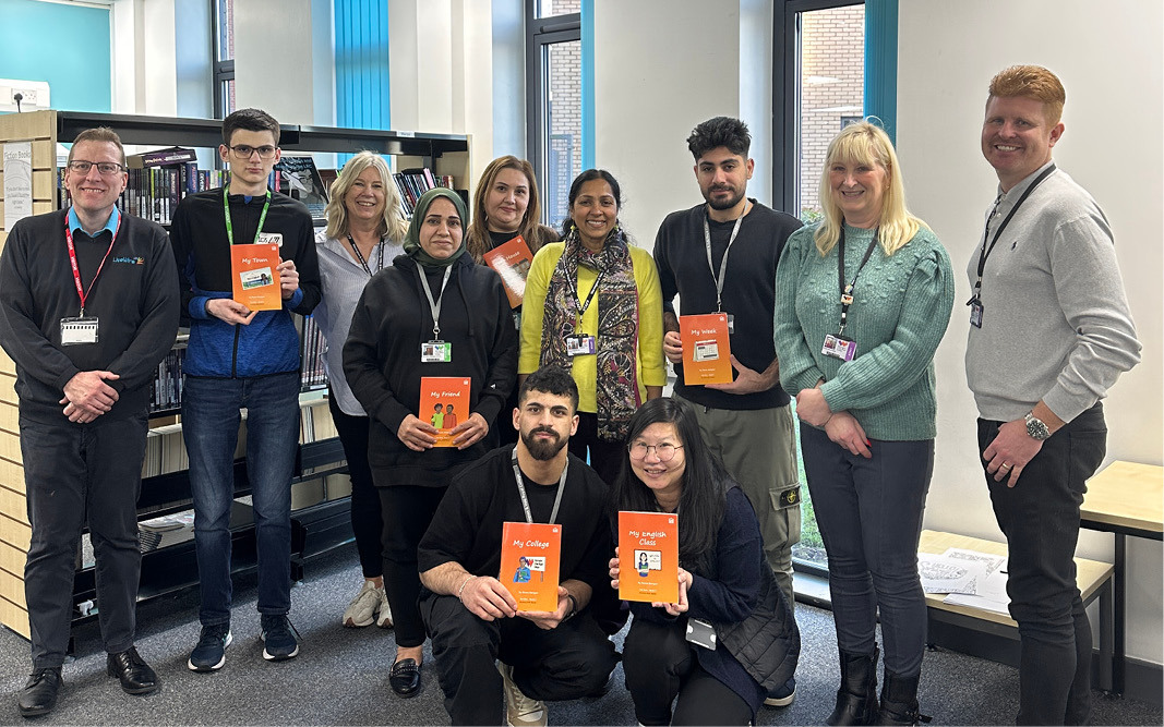 ESOL students with published books