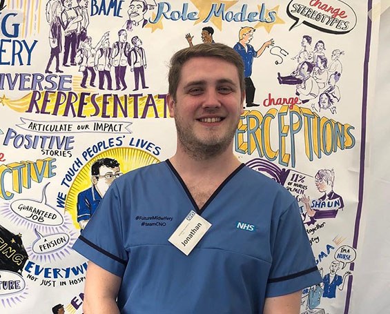 Former Health Social Care student Jonathan Cliffe
