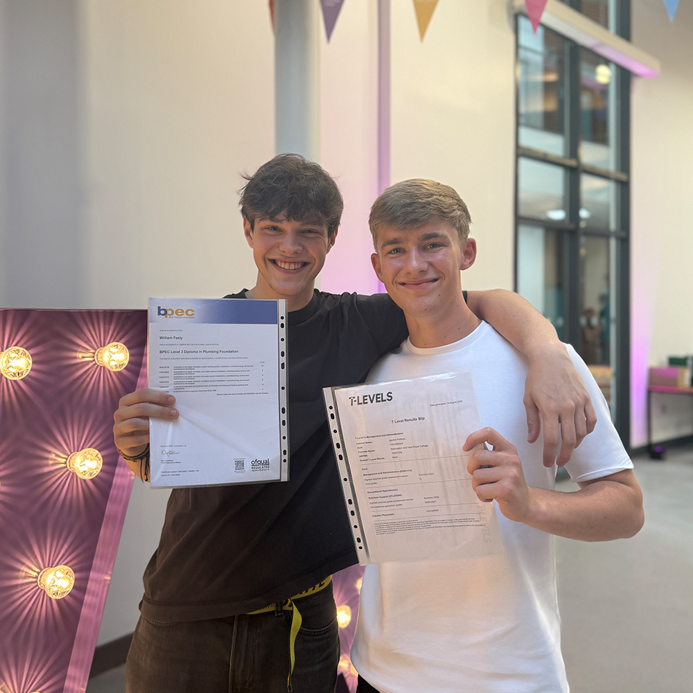 Future Plumber Will and Future Salesman Jayden are thrilled with their results
