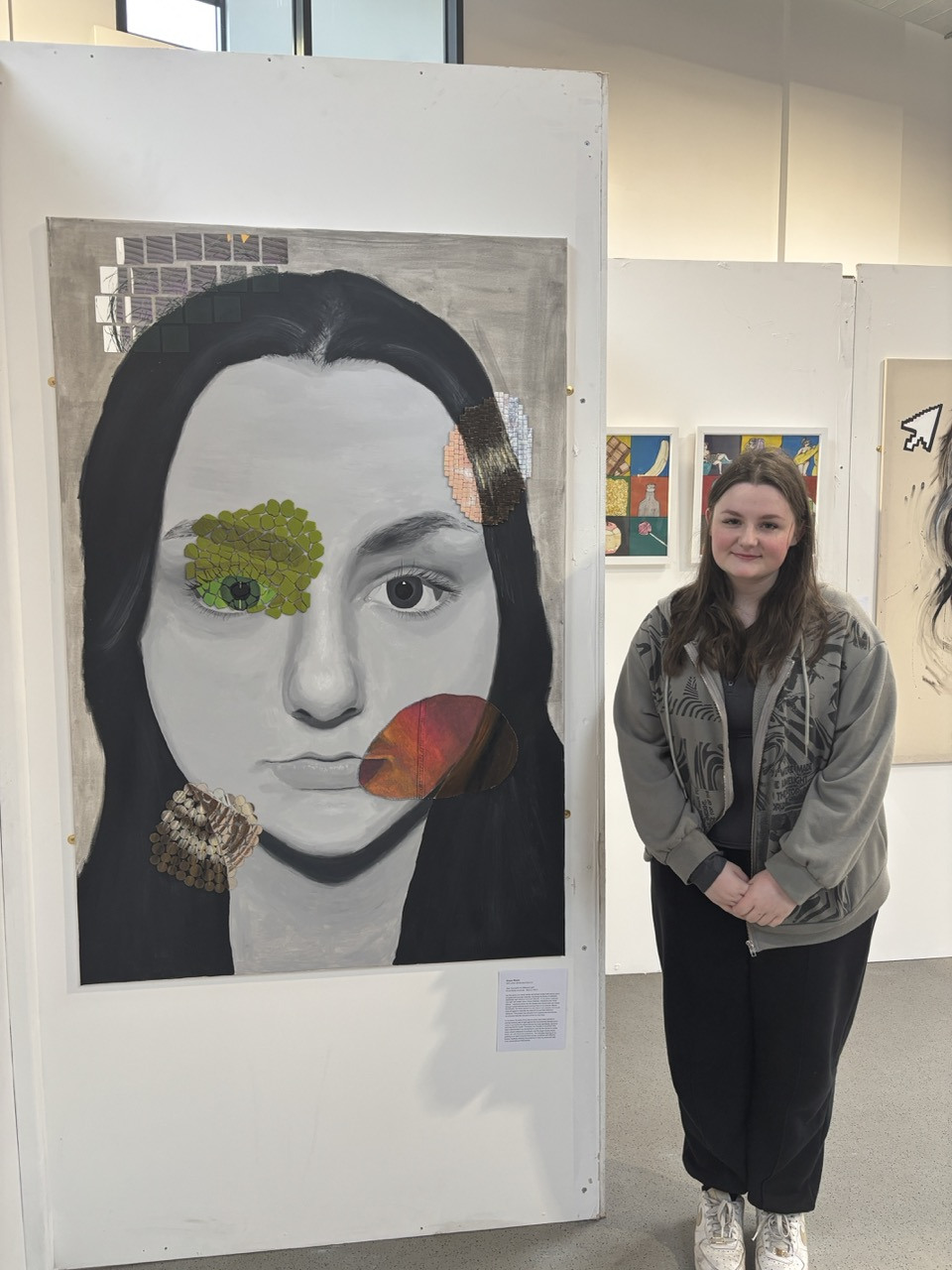 Grace Self Portrait End of Year Art Exhiition Large