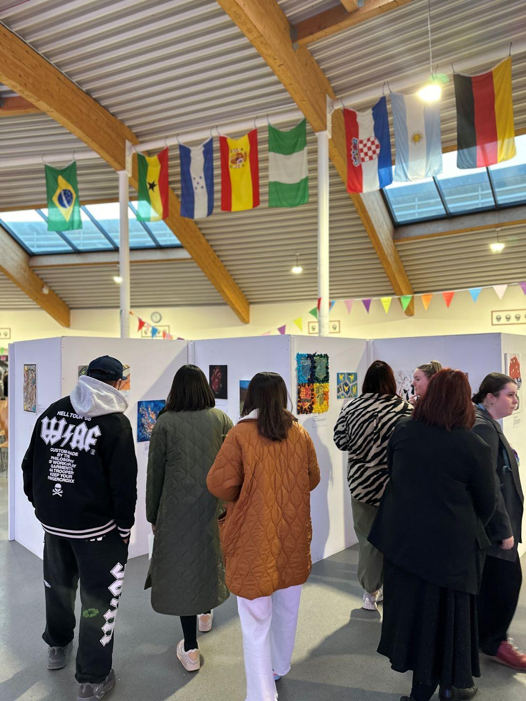 Guests at the exhibition