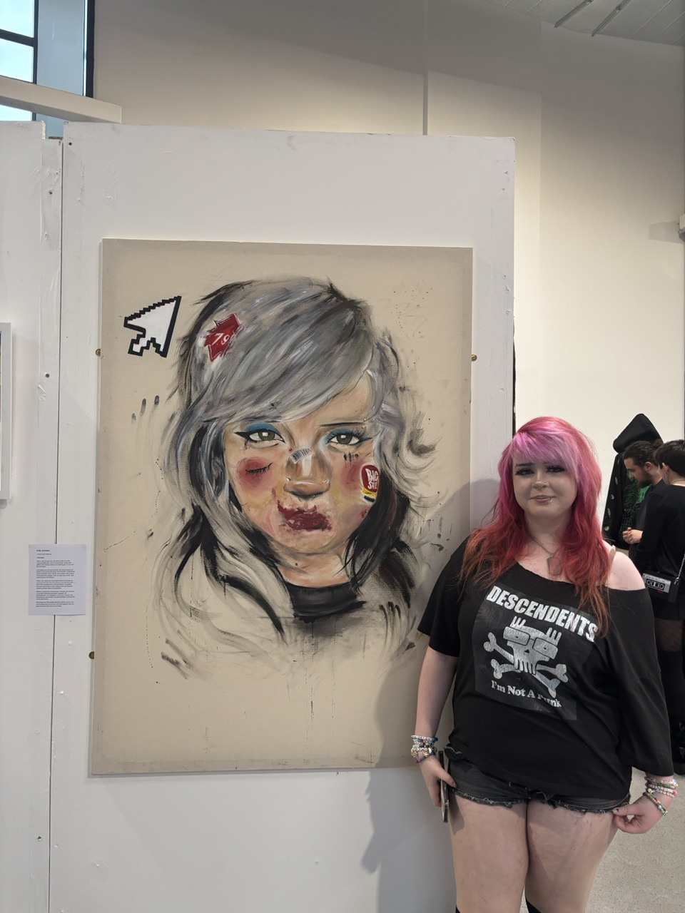 Holly Self portrait End of Year Art Exhiition Large