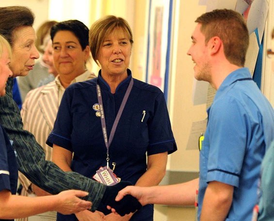 Jonathan Cliffe meeting Princess Anne