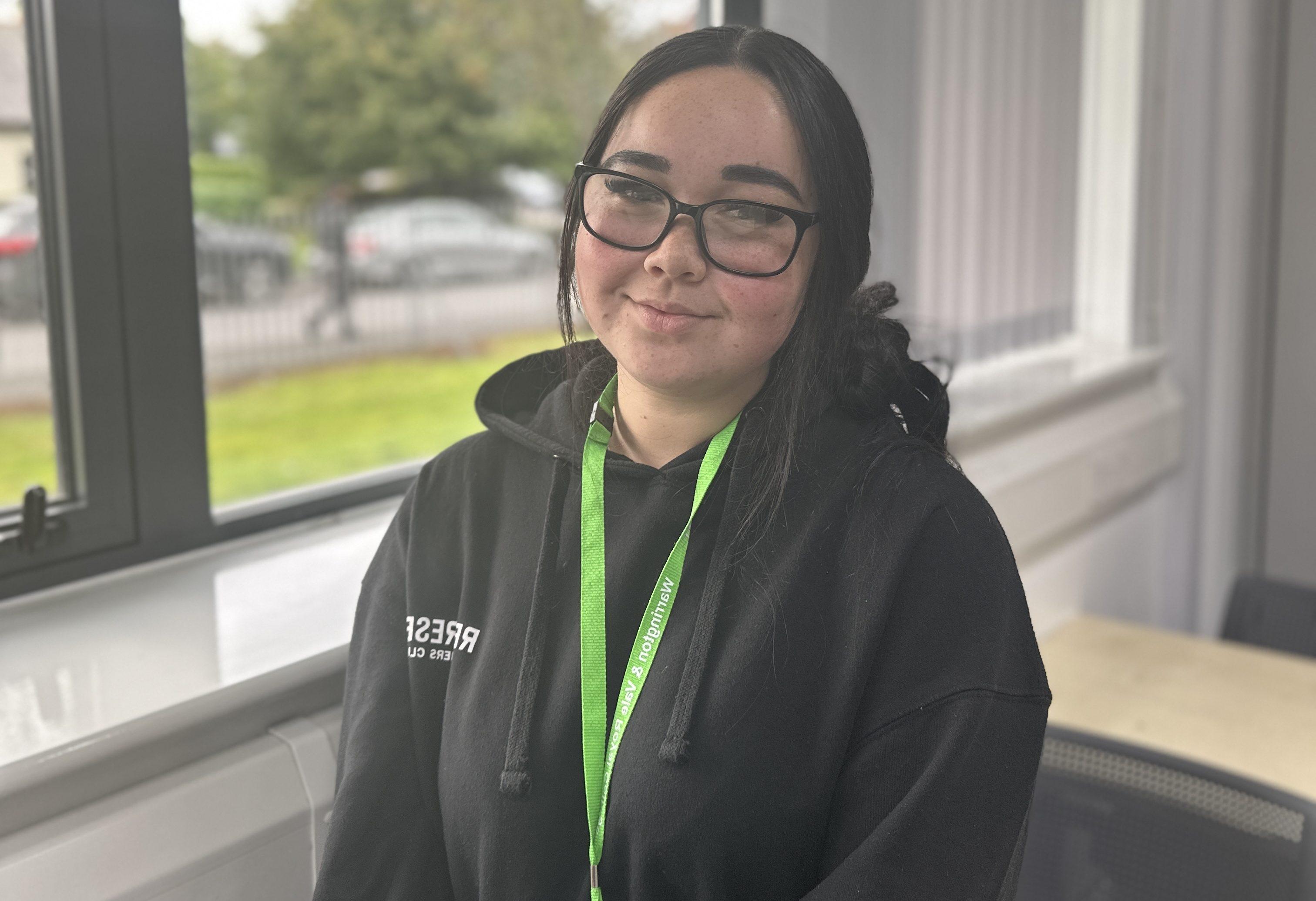 Mia discusses her studies | Warrington & Vale Royal College