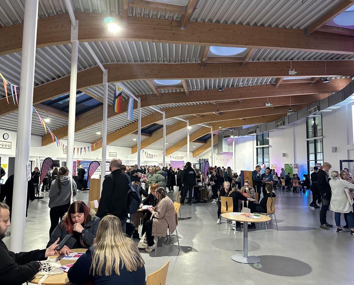 One of Warrington Vale Royal Colleges popular Open Evenings at their Warrington campus