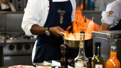 Pan with flame - Buckleys webpage