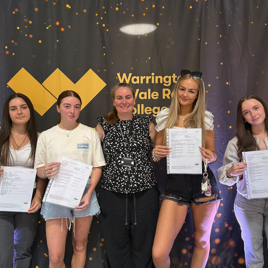 Students Students pose with their tutor and results