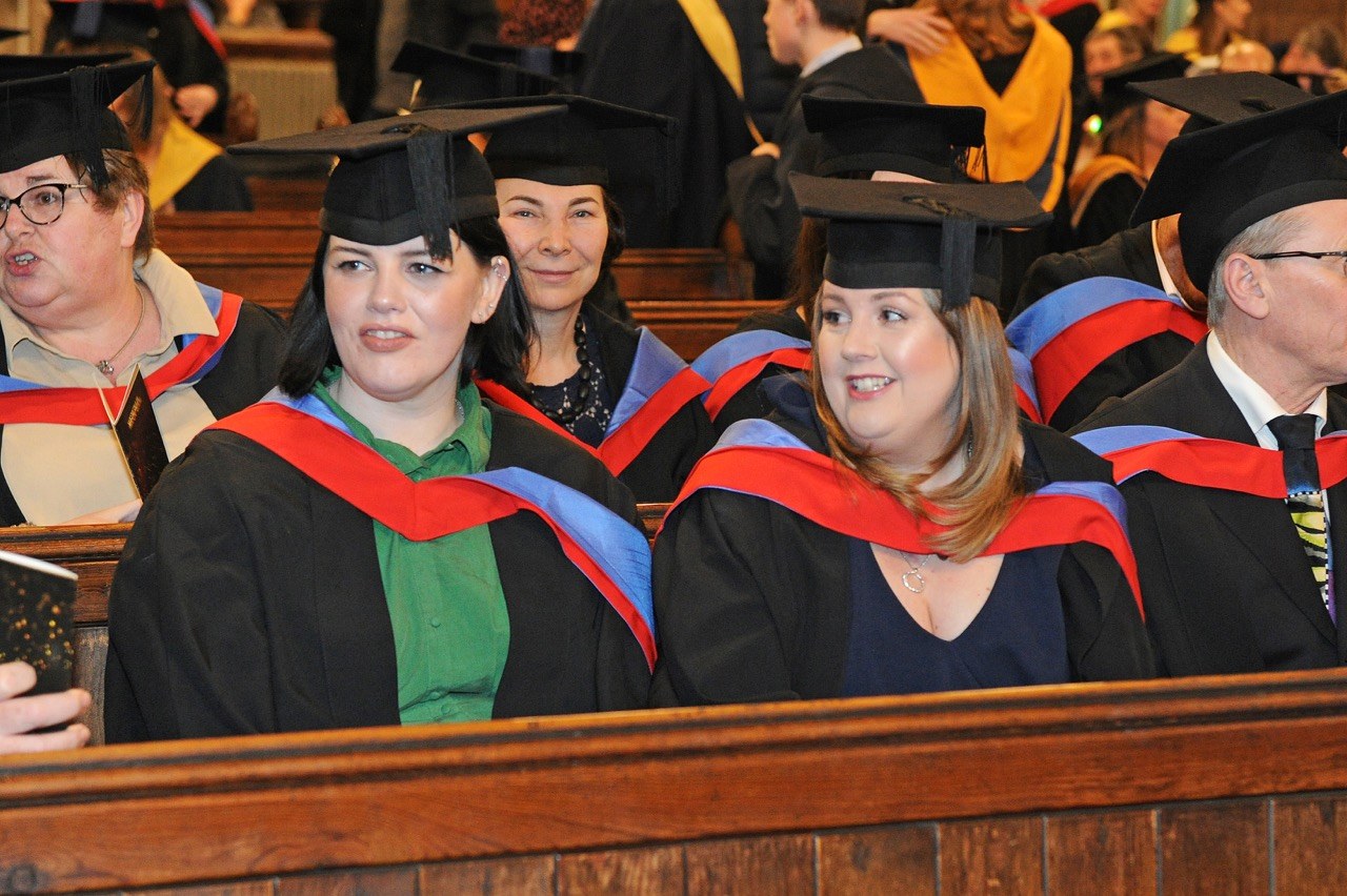 Students enjoying the ceremony