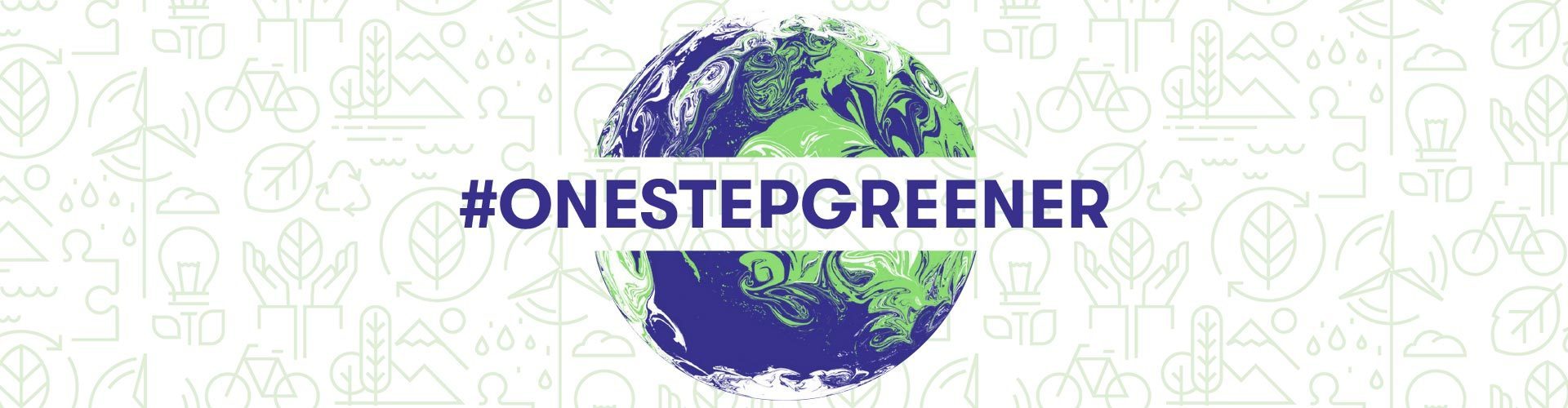 "One Step Greener" (Sustainability Header)