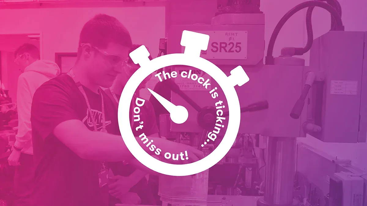 The clock is ticking Dont miss out