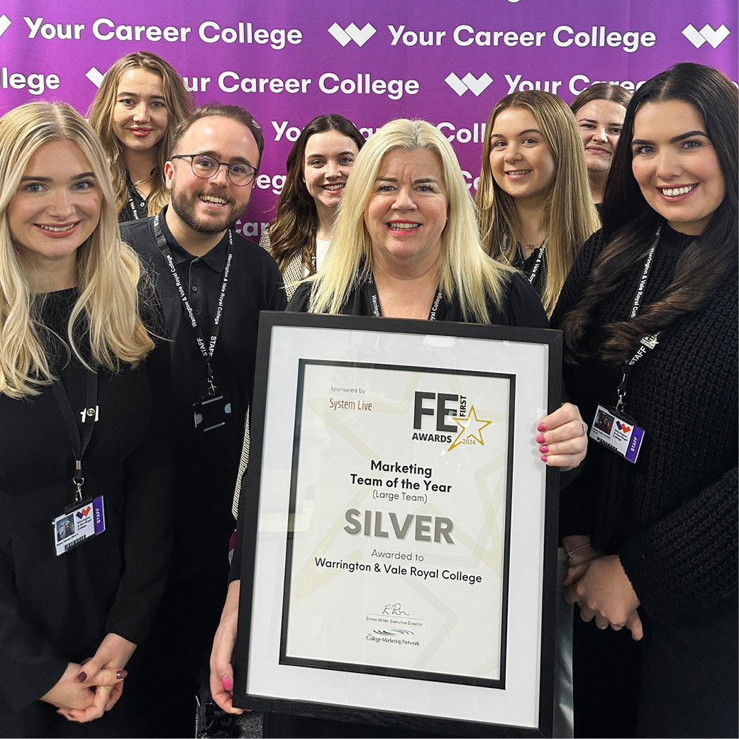 Marketing Team with their Silver Award