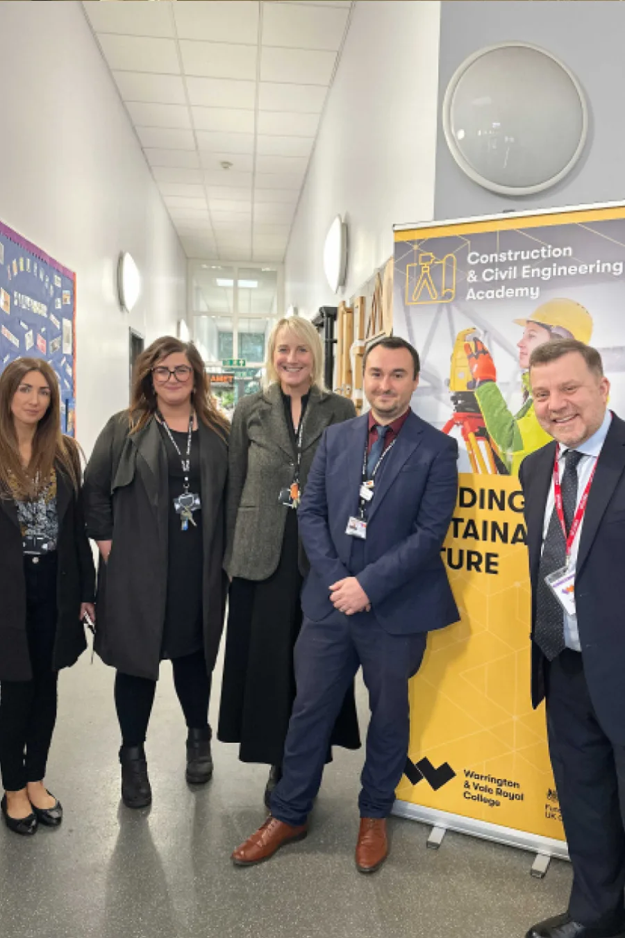 Kerry Dowd, Rebecca Anderson-Moss, Nichola Newton, Dave Love, and Andy Carter MP