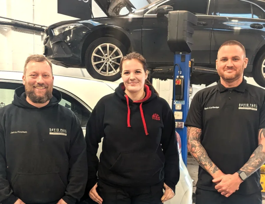 Alex Grant in her workplace