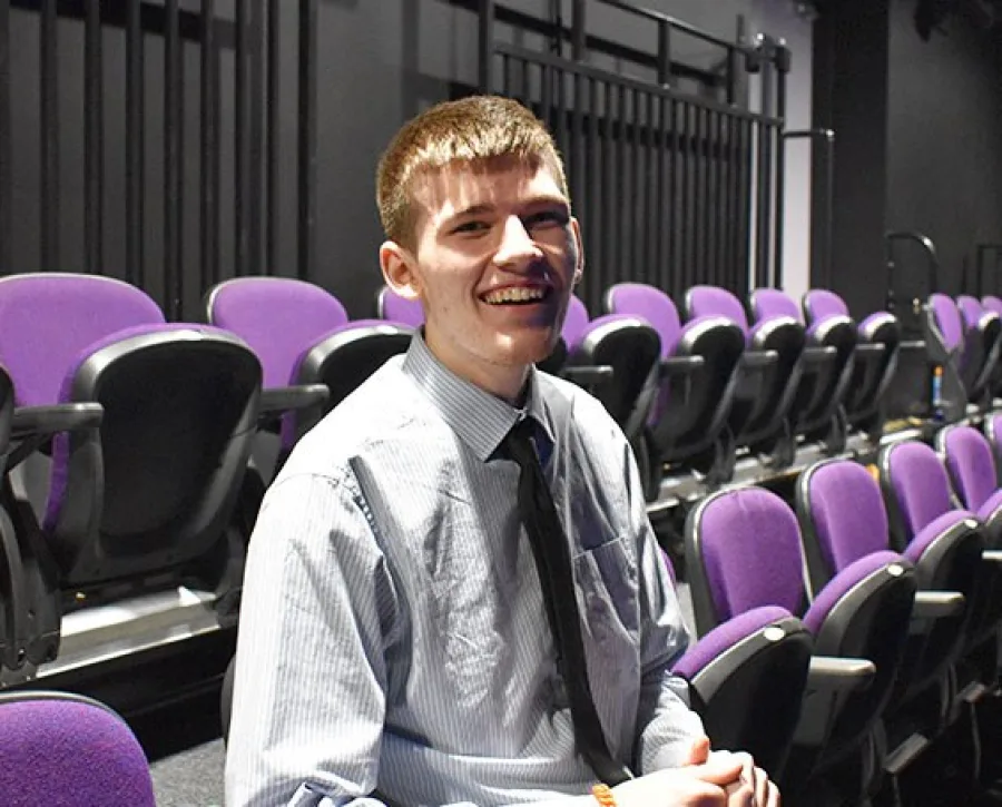 Warrington Vale Royal College student Dillon Hillary