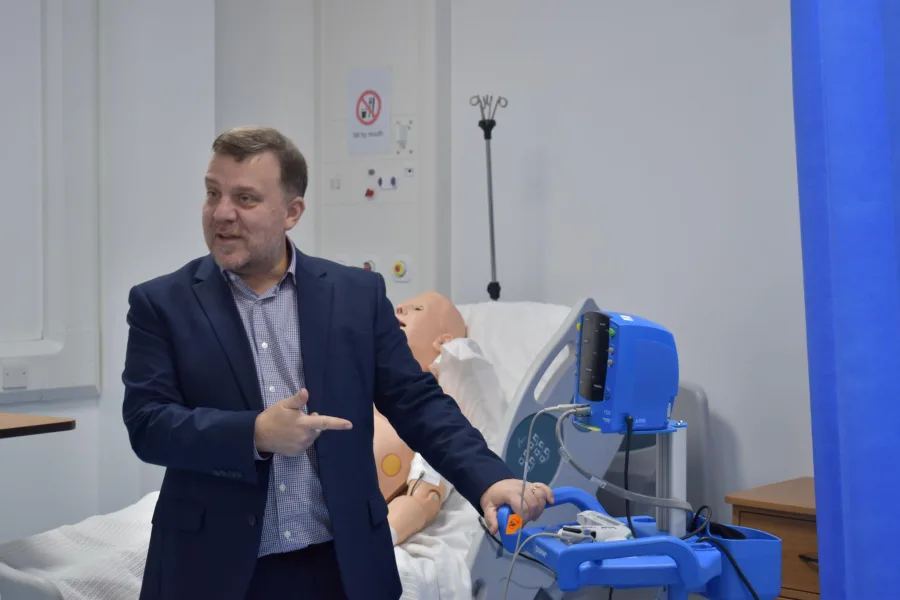 Andy Carter MP in the Health Social Care Academy