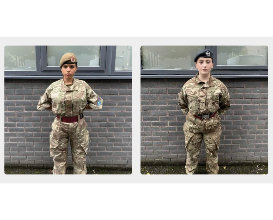 Ranya Percy and Olivia Williams cadets