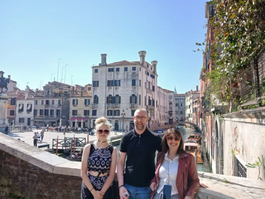 Mollie, Cavan and Lilliana in Italy