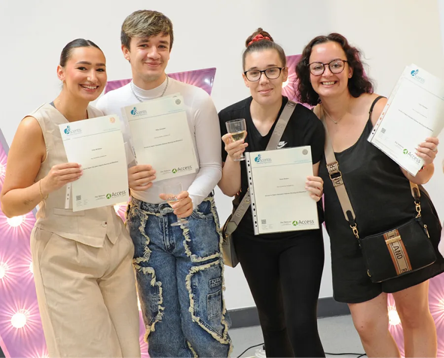 Access to HE students celebrating thier results