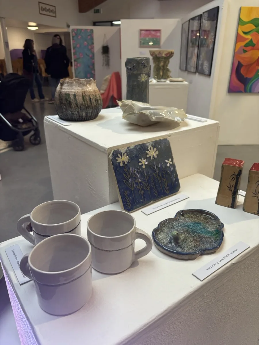 Ceramics Students Work End of Year Art Exhiition Large