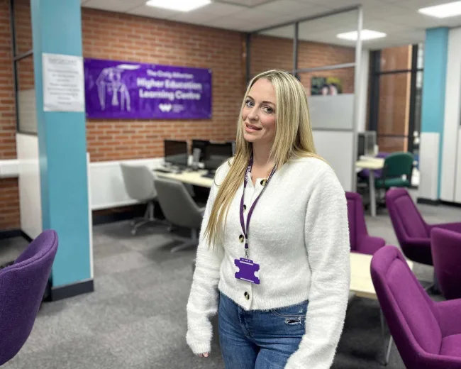 Kirsty Allen Pre Access to HE student