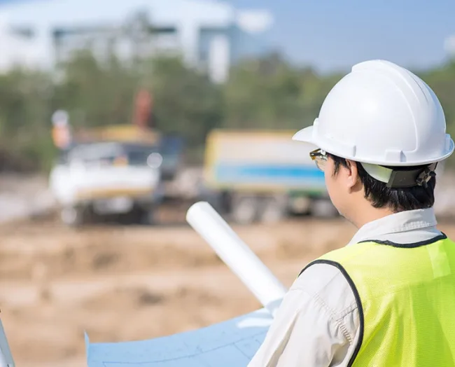 Construction Design Surveying student