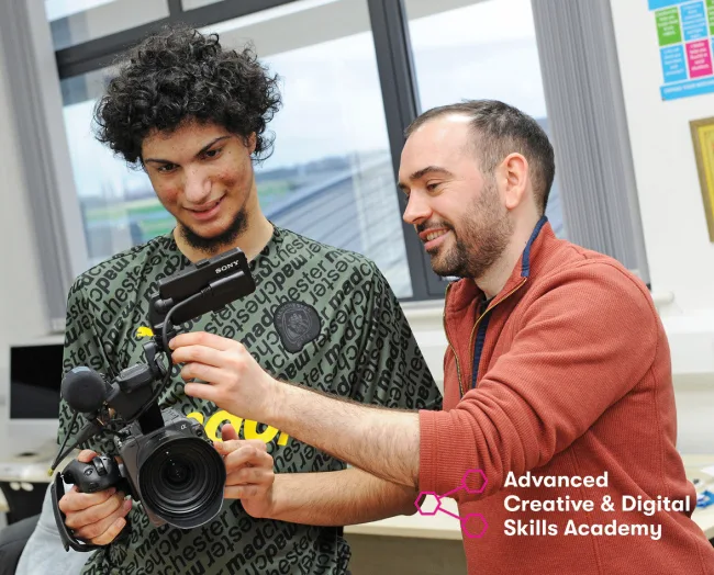 Media student with tutor thumbnail ACDS