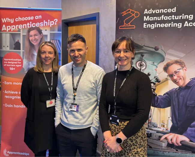 Warrington college praised by employers for outstanding support to apprentices