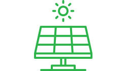Icon displaying a solar panel