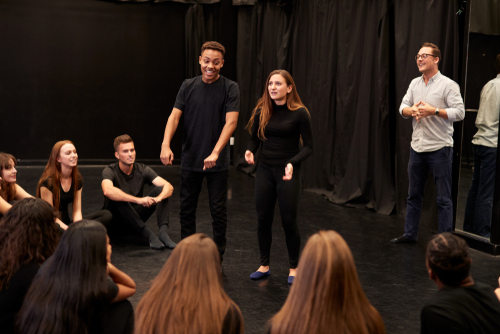 Students acting smaller